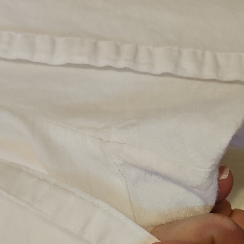Soho New York & Co White Linen & Viscose High Rise Pants - Picture 11 of 13